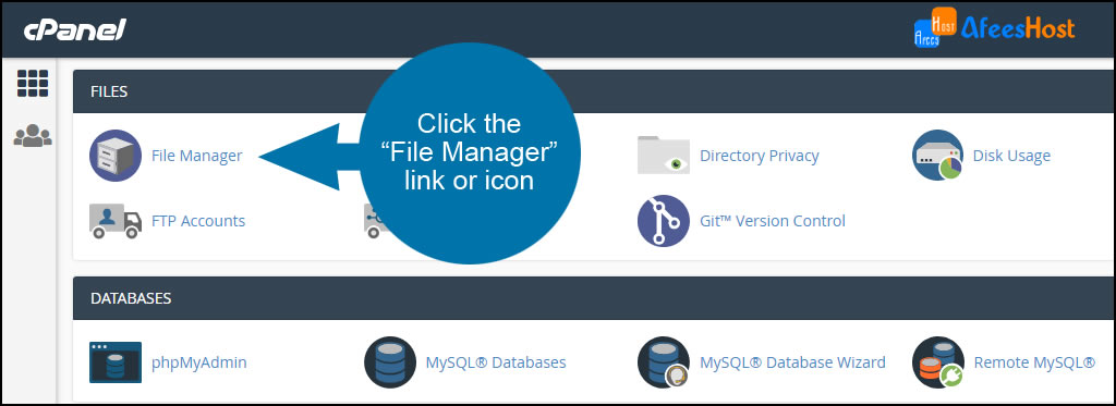 How to use cPanel file manager